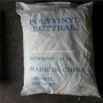 Resina de plástico polivinilo butiral PVB